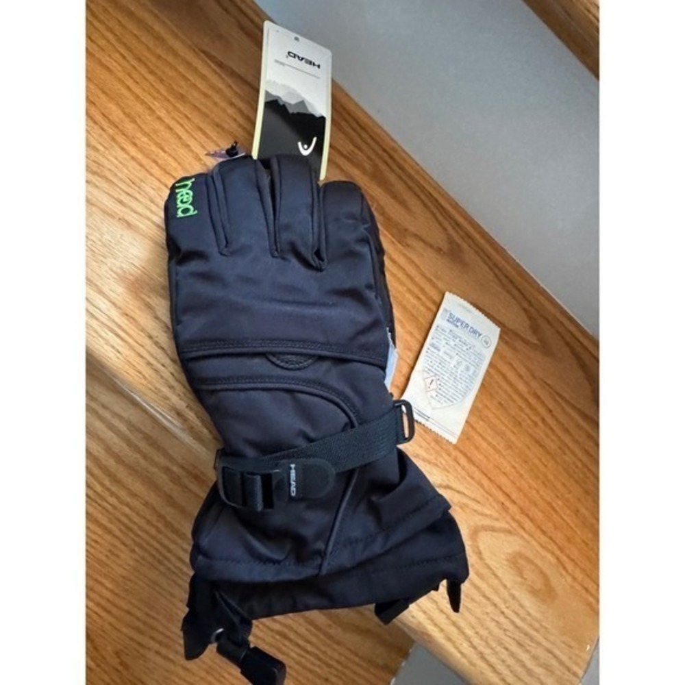 HEAD Youth Junior Ski & Snowboard Winter Gloves (Black Large 10-14) Unisex NWT